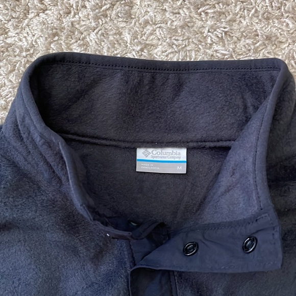 NWT Mens Columbia Steens Mountain Half Snap Warm Copper/Black Fleece Jacket Sz M - Picture 7 of 11